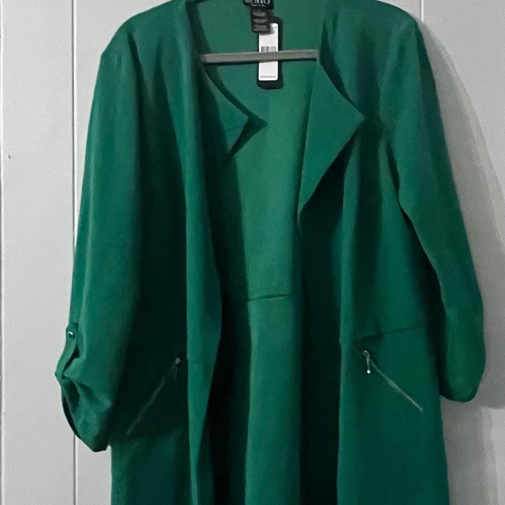 Soho Green Women's Trench Coat